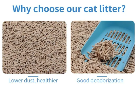 Py-Pets Latest High-Tech Clumping Wood Clumping Cat Litter Pet Product